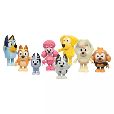 Pack 8 Figuras Bluey Neighborhood Friends Pack