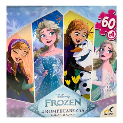 Puzzle Frozen 60 Piezas 4 en 1