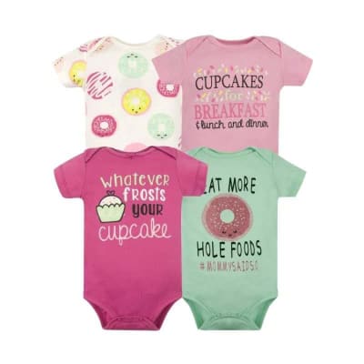 Set 4 bodys manga corta Donuts