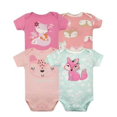 Set 4 bodys manga corta Zorrita