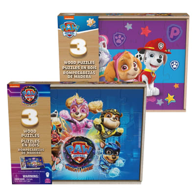 Pack De 3 Puzzle Paw Patrol 72 Piezas de Madera1