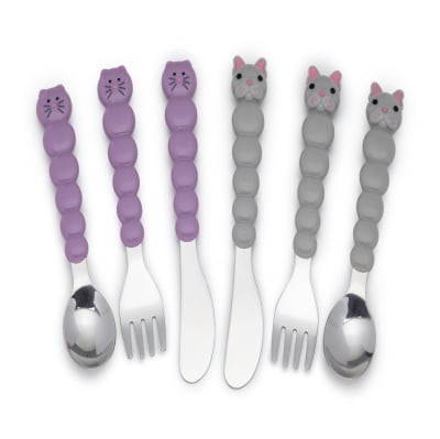 Set de 6 Cubiertos de Acero gatico Melii