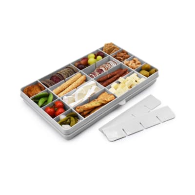 Caja Contenedora xl gris para snacks melii