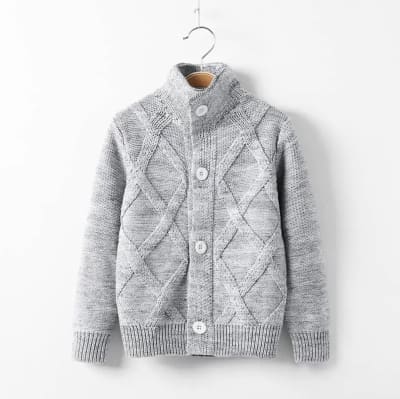 Sweater Chaleco Niño Gris1
