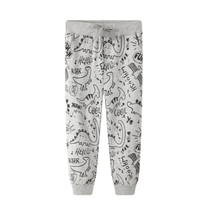 Buzo de Algodón Gris Dinosaurios1