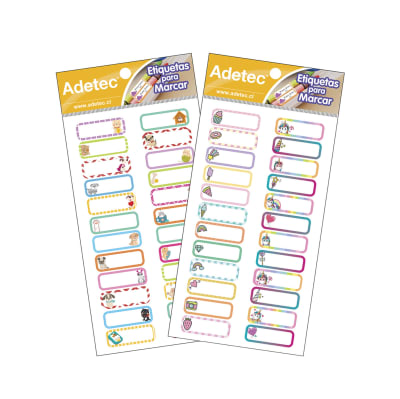 Etiquetas 48 Unidades Escolares Nombres Útiles