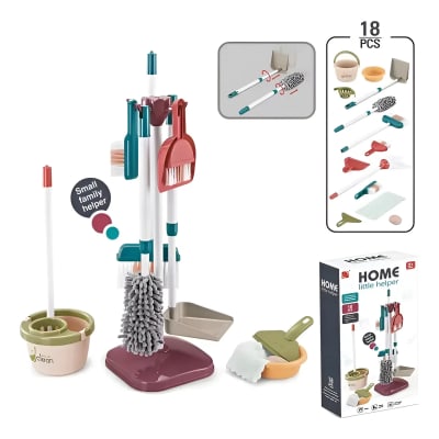 Set Aseo Juego Didáctico De Limpieza Para Niños
