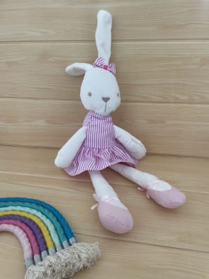 Peluche de Apego Conejita Bailarina Lila1