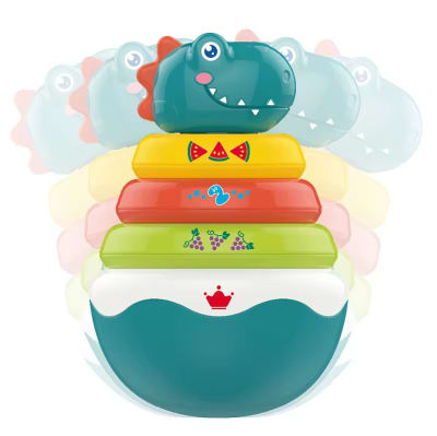 Juguete Balancín Encaje de Argollas Dinosaurio1