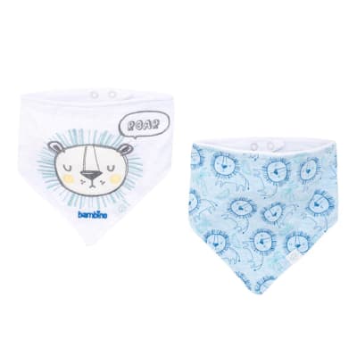 Set de 2 Bandanas Baberos Leoncito Bambino