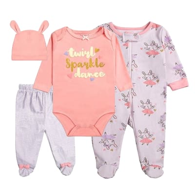 Ajuar 4 Piezas Lila Conejita