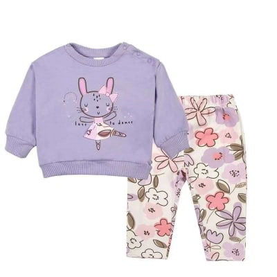 Conjunto Algodon 2 Piezas Lila Conejita1