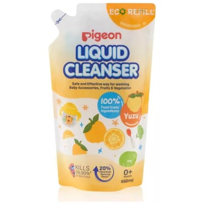 Limpiador de Biberones Recarga 650ml Limón Pigeon1