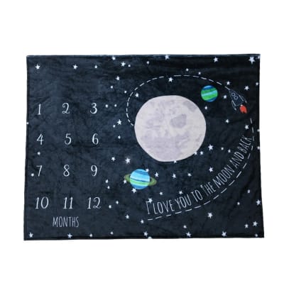 Manta para fotografías de bebe Planetas1