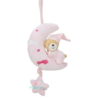 Sonajero Colgante Luna Rosa