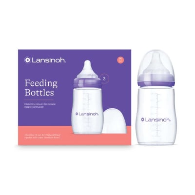 Pack 3 Mamaderas Natural wave 240 ml lansinoh