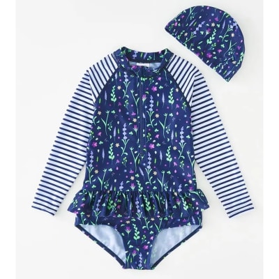 Traje de baño entero Azul Protección Solar UV 50