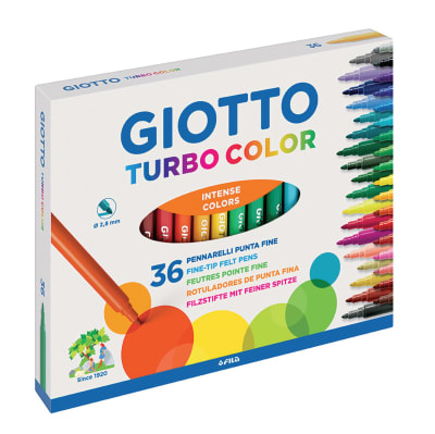 Marcador Escolar Turbo Color 36 Colores Giotto