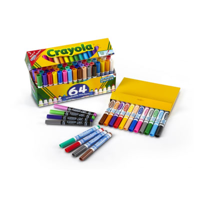 Marcadores 64 Unidades Lavables Variados Crayola