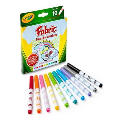 Marcador Para Tela y Accesorios 10 Unidades Crayola