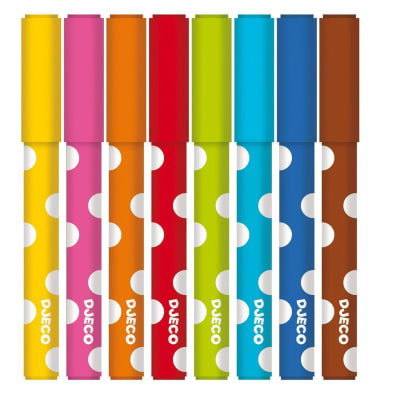 Rotuladores 8 Suaves De Punta De Fieltro Djeco