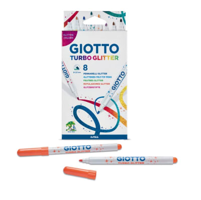 Marcador 8 Colores Turbo Glitter- Brillo Giotto