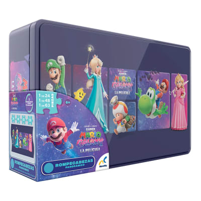 Puzzle Super Mario Galaxy Panorámico 135 Piezas con Estuche Metálico
