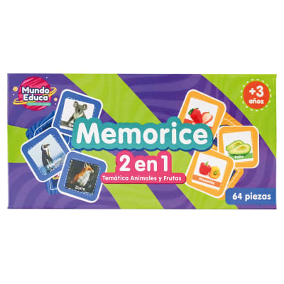 Juego Didáctico Memoria 2 en 1