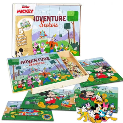 Puzzle Mickey Madera 5 en 1 Disney1