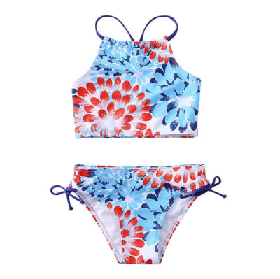 Traje de baño 2 piezas naranja1