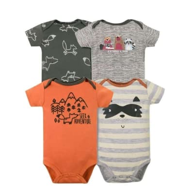 Set 4 bodys manga corta Fox1