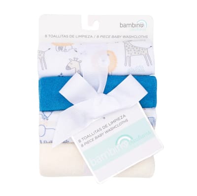Set 8 Toallitas de Limpieza Animalitos Bambino