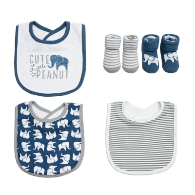 Set de 3 baberos 2 Calcetines Bambino