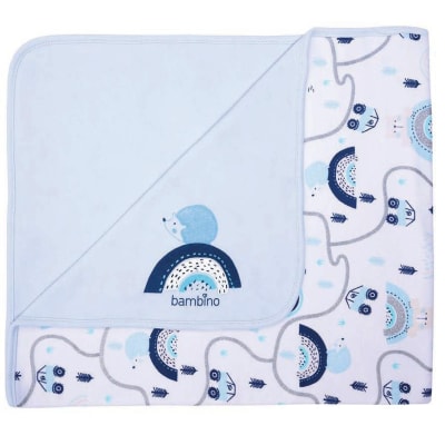 Manta de Algodón Mantita Azul Bambino