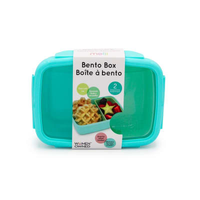 Lonchera Verde con Compartimiento 880 ml