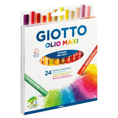 Lápices Olio Maxi Pasteles 24 Unidades Giotto