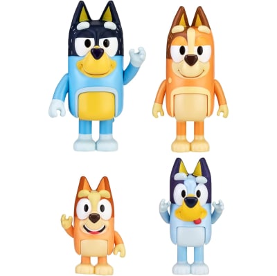 Pack de 4 Figuras De Bluey & Familia1