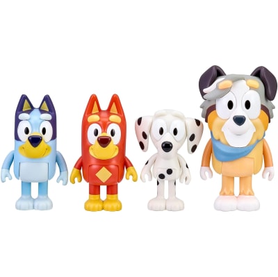 Pack de 4 Figuras De Bluey Amigos Colegio1