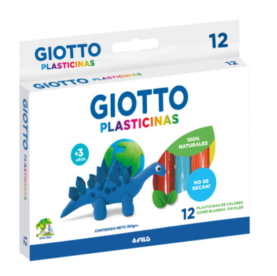 Plastilina 12 Colores Plasticina Giotto