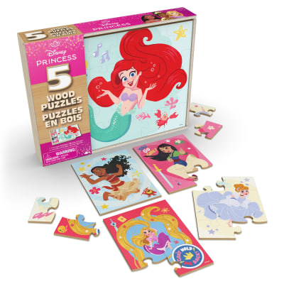 Puzzle Princesas y sus amigas 5 en 1 Madera