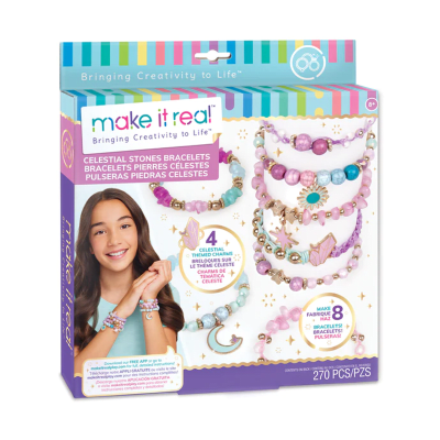 Set de manualidades Pulseras Piedras Celestiales 270 piezas Make it Real1