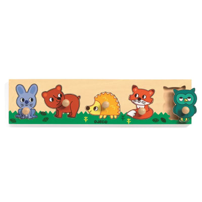 Puzzle de encaje animales de bosque Djeco