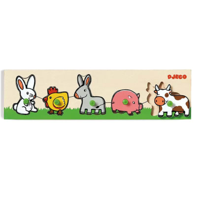 Puzzle de encaje Animales Granja Djeco1