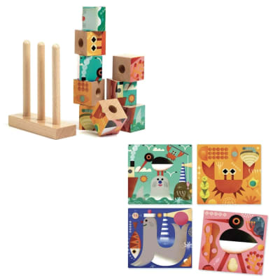 Puzzle 4 en 1 didáctico Mar Djeco1