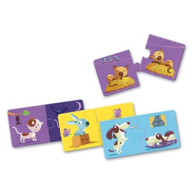 Puzzle Educativo Animales opuestos Djeco1