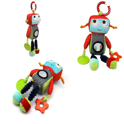 Peluche Sensorial Con Mordedor Robot1