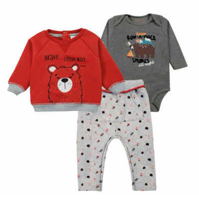 Conjunto 3 Piezas Rojo Osito