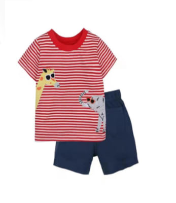Conjunto Polera y Short Animales
