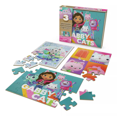 Puzzle Gabby´S Dollhouse 3 en 1 Madera1