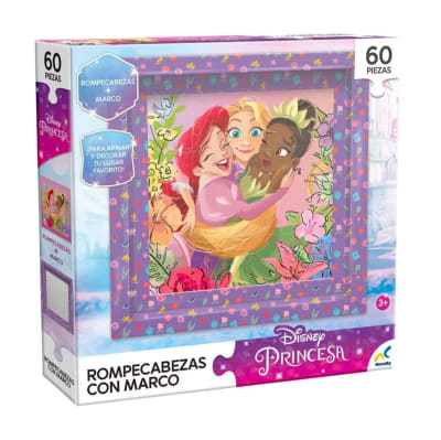 Puzzle Princesas 60 piezas con Marco